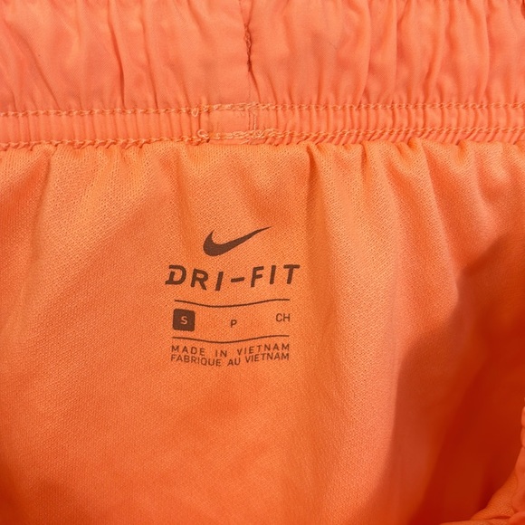 Nike dry fit running lined shorts. Size small. Orange. - Picture 3 of 5